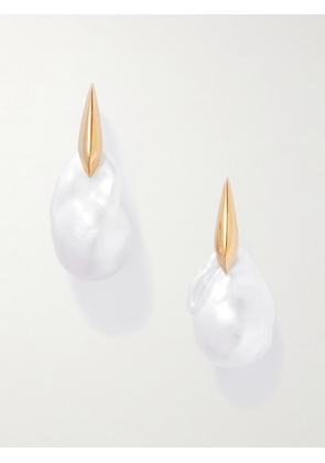 Bottega Veneta - Gold-tone Pearl Earrings - White - One size