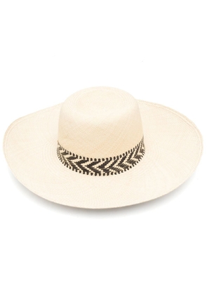 Borsalino interwoven panama hat - Neutrals