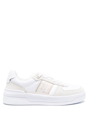 Tommy Hilfiger panelled leather sneakers - White
