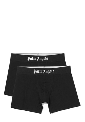 Palm Angels pack-of-two logo waistband briefs - Black