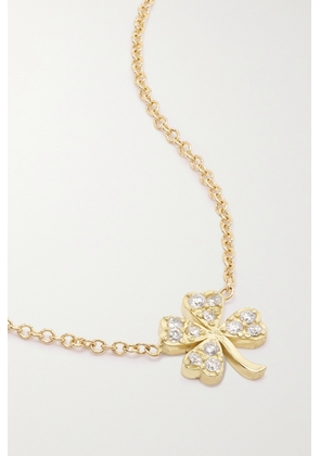 Jennifer Meyer - Mini Clover 18-karat Gold Diamond Necklace - One size