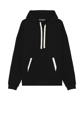 Palm Angels Sartorial Tape Classic Hoodie in Black. Size S, XL/1X.