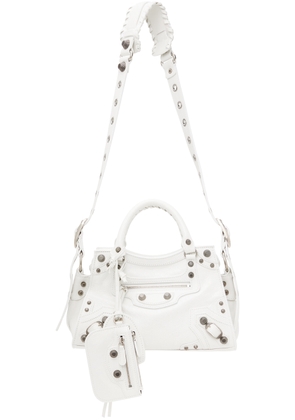 Balenciaga White XS Neo Cagole Bag