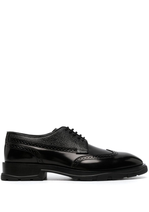 Alexander McQueen lace-up leather brogues - Black