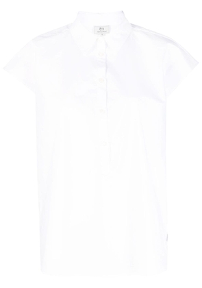 Woolrich cap-sleeves cotton shirt - White
