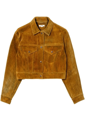 RE/DONE fringe-detail suede jacket - Yellow