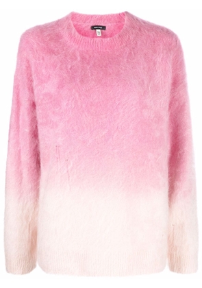 R13 gradient textured knitted jumper - Pink