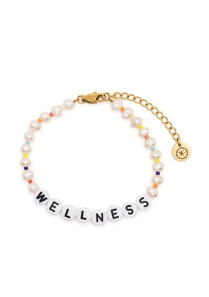 Sporty & Rich Wellness pearl-bead bracelet - White