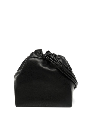 GIA STUDIOS drawstring-fastening faux-leather crossbody bag - Black