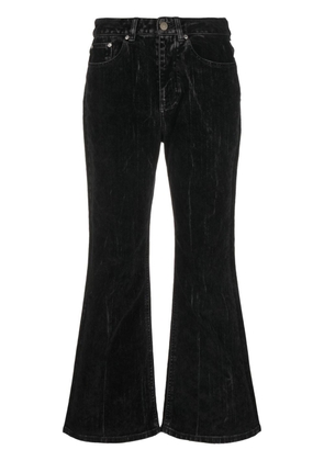 Stella McCartney flared cropped jeans - Black