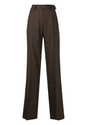 GIA STUDIOS wide-leg tailored trousers - Brown