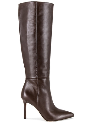 Veronica Beard Lisa Tall Shaft Boot in Brown. Size 9.5.