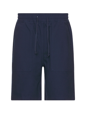 Service Works Canvas Chef Shorts in Navy. Size M, S, XL/1X.