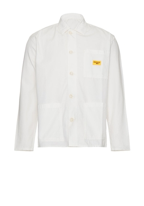 Service Works Ripstop Coverall Jacket in White. Size M, S, XL/1X.