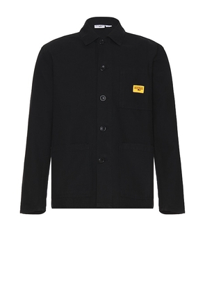 Service Works Canvas Coverall Jacket in Black. Size M, S, XL/1X.