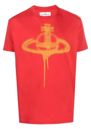 Vivienne Westwood Orb-print short-sleeved T-shirt - Red