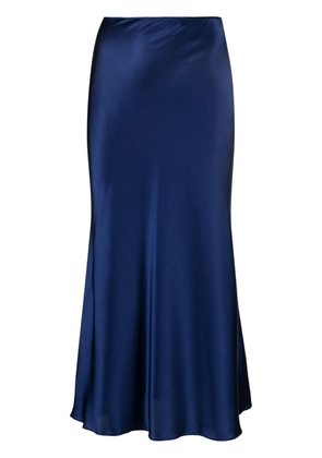 MANURI Patricia silk skirt - Blue