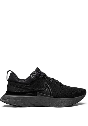 Nike React Infinity Run Flyknit 2 'Black/Black-Black-Iron Grey' sneakers