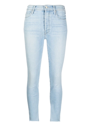 MOTHER slim-cut cropped jeans - Blue
