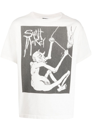 SAINT MXXXXXX graphic-print cotton T-shirt - White