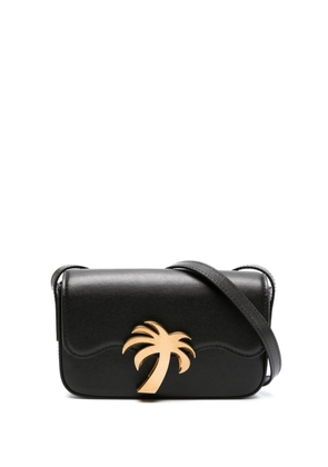 Palm Angels Palm Beach leather crossbody bag - Black