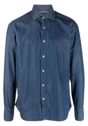 Tintoria Mattei chambray long-sleeve shirt - Blue