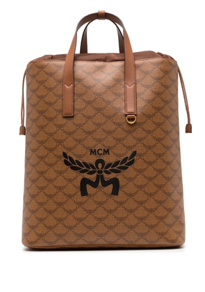 MCM medium Himmel Lauretos leather backpack - Brown
