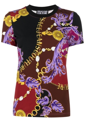 Versace Jeans Couture baroque-print cotton T-shirt - Red