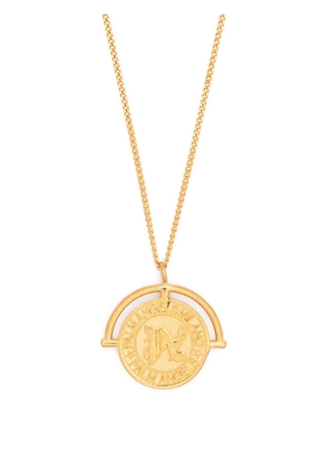 Palm Angels Chevalier monogram necklace - Gold