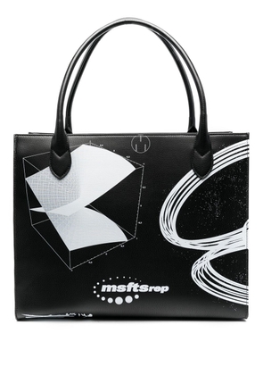 MSFTSrep graphic-print tote bag - Black