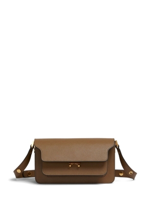 Marni Trunk leather shoulder bag - Brown