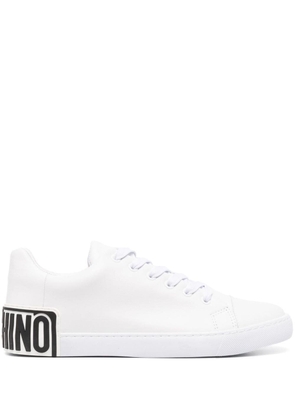 Moschino low-top leather sneakers - White