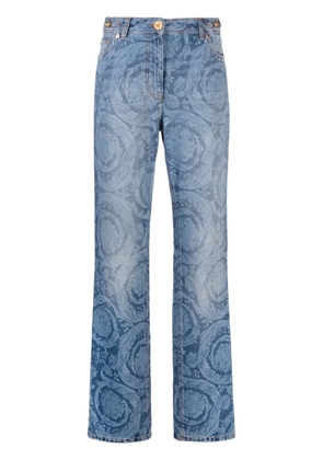 Versace Barocco straight-leg jeans - Blue
