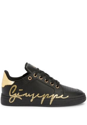 Giuseppe Zanotti Gz94 logo-print leather sneakers - Black
