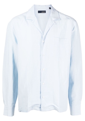Lardini long-sleeve plain shirt - Blue