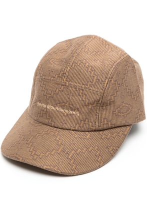 White Mountaineering embroidered-logo detail baseball cap - Brown