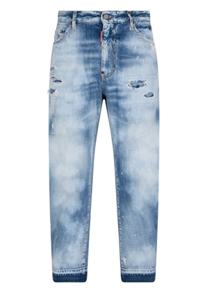 Dsquared2 bleached slim-leg jeans - Blue
