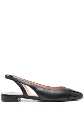 Stuart Weitzman Sleek slingback ballerina shoes - Black