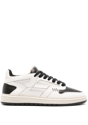 Represent panelled leather sneakers - White