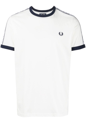 Fred Perry embroidered-logo crew-neck T-shirt - White