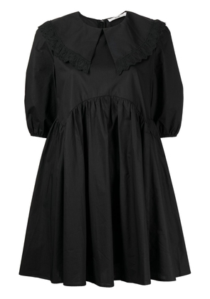 b+ab puff-sleeve cotton dress - Black