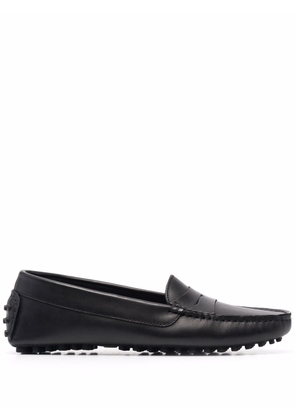 Scarosso Ashley leather loafers - Black