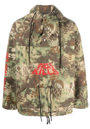 GALLERY DEPT. ATK camouflage-print hooded jacket - Green