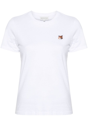 Maison Kitsuné Fox-motif cotton T-shirt - White