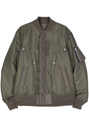 sacai padded bomber jacket - Green