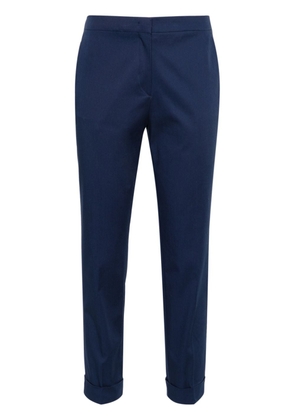 ETRO cropped gabardine trousers - Blue