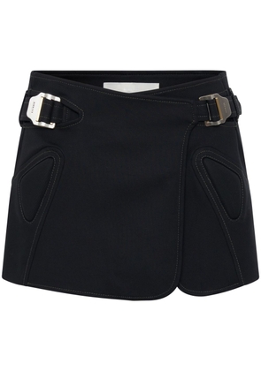 Dion Lee Moto Interlock miniskirt - Black