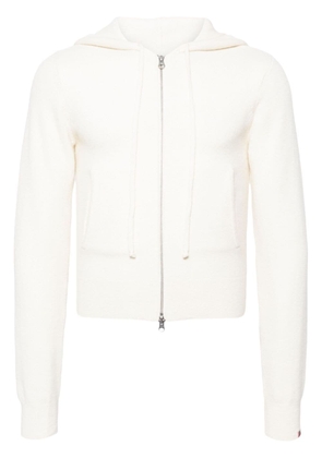 extreme cashmere zip-up cashmere-blend hoodie - Neutrals