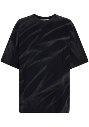 Dion Lee Sunfade crinkle-print T-shirt - Black