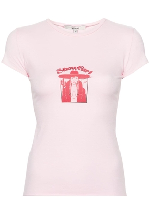MANURI Showgirl Of The West cotton T-Shirt - Pink